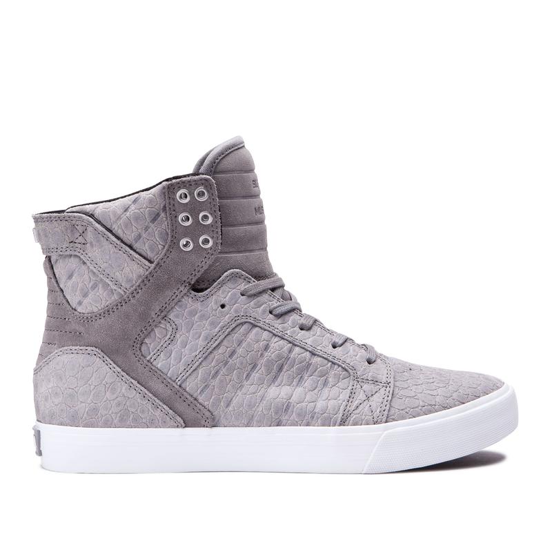 Zapatillas Altas Supra Argentina Hombre - SKYTOP Gris (JQKHN-4608)